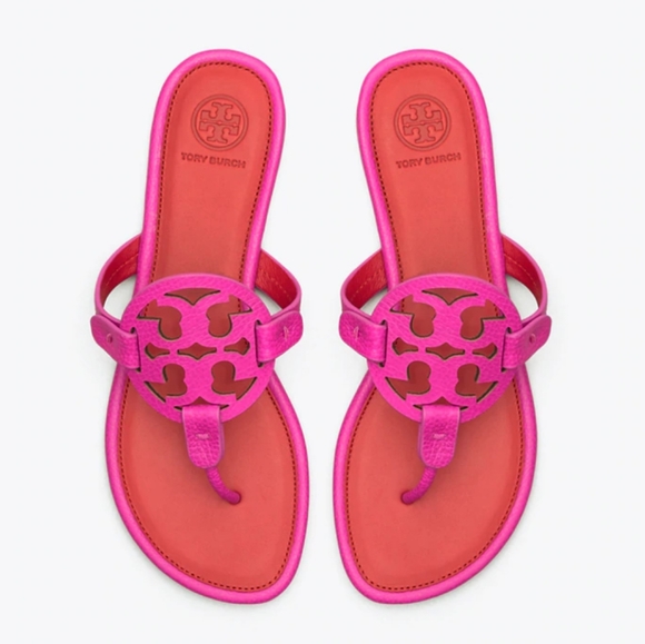 Tory Burch Shoes Authentic Tory Burch Miller Sandals Hot Pink